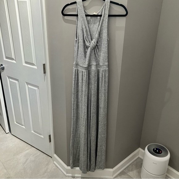 Altar'd State Pants - Altar’d State Gray Long Pant Romper-Md